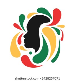 Juneteenth Splash Element Vector Design