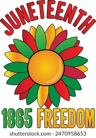 Juneteenth Sublimation. Juneteenth 1865 freedom  t-shirt design