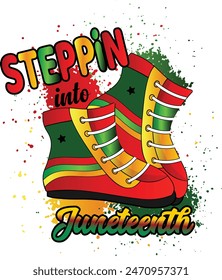 Juneteenth Sublimation. Steppin’ into juneteenth