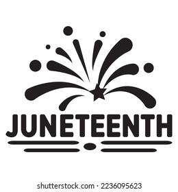 Juneteenth SVG Design Vector File.