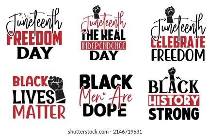 Juneteenth SVG T shirt Design  Bundle