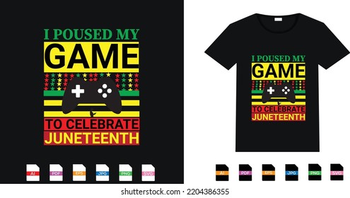 The Juneteenth T Shirt Design