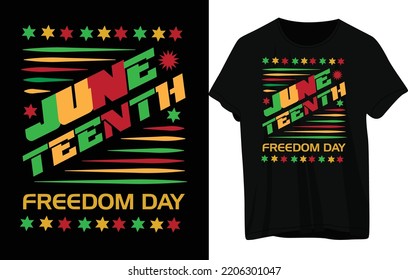 Juneteenth T- shirt Design .