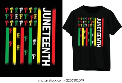 Juneteenth T- shirt Design .