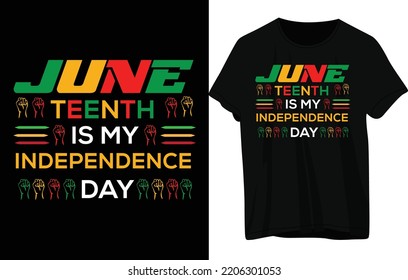 Juneteenth T- shirt Design .