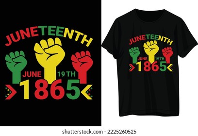 Juneteenth T -Shirt Design .