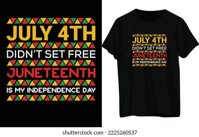 Juneteenth T -Shirt Design .