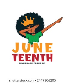 juneteenth t shirt design and print template. easy to editable and high quality file.