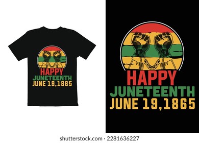 
Juneteenth t shirt design vector file, t shirt design  print ready file, with high dpi