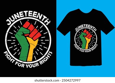 Juneteenth t shirt, vector, Juneteenth elements, freedom day, American black people historical freedom day t shirt design, Fully editable an