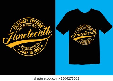 Juneteenth t shirt, vector, Juneteenth elements, freedom day, American black people historical freedom day t shirt design, Fully editable an