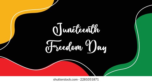 Juneteenth theme abstract background, freedom day, annual holiday. Vector design for banners, greeting cards, posters.