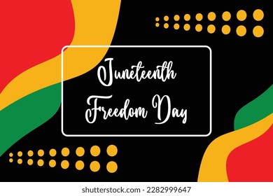 Juneteenth theme abstract background, freedom day, annual holiday. Vector design for banners, greeting cards, posters.