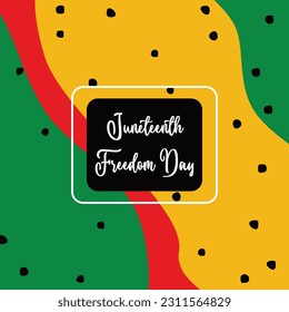 Juneteenth theme abstract background, freedom day, annual holiday. Vector design for banners, greeting cards, posters, social media.