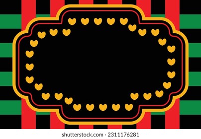Juneteenth theme geometric background, freedom day, annual holiday. with empty space for text, vector design for banner, greeting card, poster, social media.