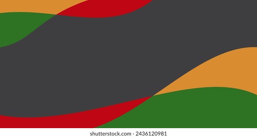 Juneteenth theme wavy abstract background, freedom day, annual holiday. Vector design for banners, greeting cards, posters