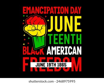 Juneteenth T-Shirt Design- Best Selling Juneteenth T Shirt Design- Juneteenth TShirt Design- Juneteenth Typography- Independence day