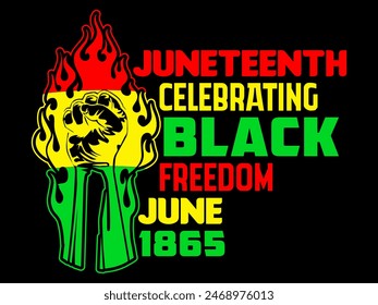 Juneteenth T-Shirt Design- Best Selling Juneteenth T Shirt Design- Juneteenth TShirt Design- Juneteenth Typography- Independence day