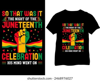 Juneteenth T-Shirt Design- Best Selling Juneteenth T Shirt Design- Juneteenth TShirt Design- Juneteenth Typography- Independence day