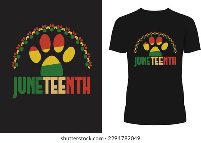 Jugendliches T-Shirt-Design, Junetzehnte Festival-T-Shirt-Design, Juneteenth Repräsentiert das T-Shirt-Design von Liberations,