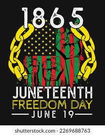 Juneteenth tshirt design and print template. Easy to editable and high quality file.