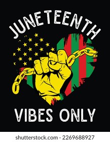 Juneteenth tshirt design and print template. Easy to editable and high quality file.