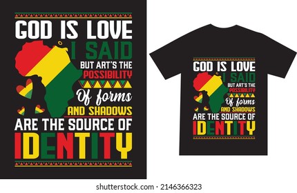 Juneteenth Tshirt design or printable vector template