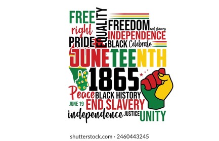 Juneteenth  T-Shirt Design. You will get eps file with 300ppi