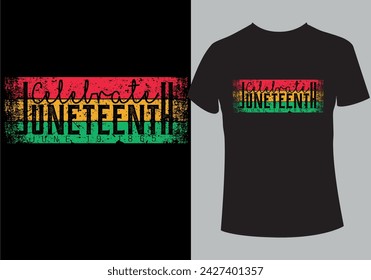 Juneteenth unique  custom T shirt Design