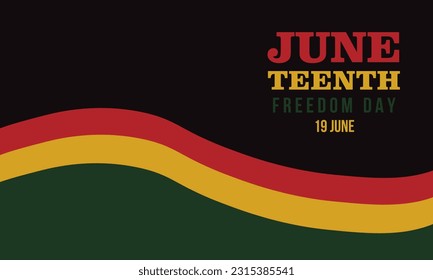 juneteenth vector background.freedom day.19 June