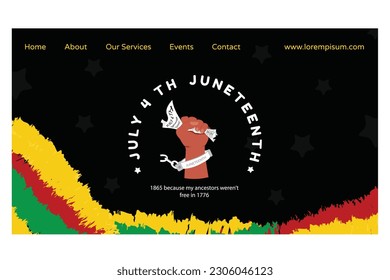 juneteenth vector illustration design black
