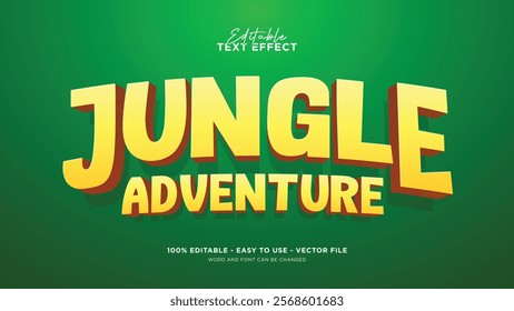 Jungle 3d editable text effect