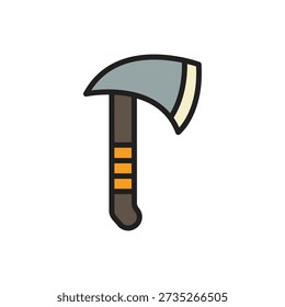 Jungle Axe Icon Vector Illustration