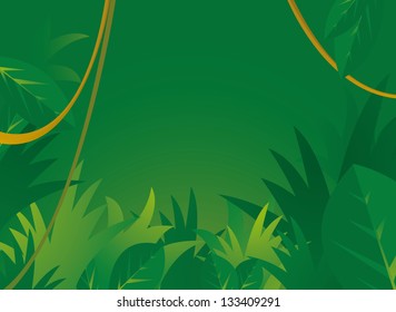 Jungle background with copy space