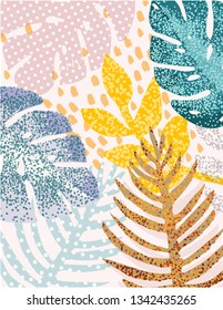 Jungle background vector illustration