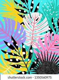 Jungle background vector illustration