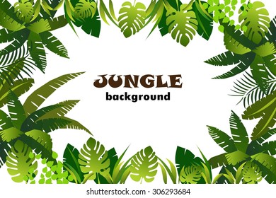 Jungle. Background. Vector Illustration.