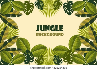 Jungle Background Vector Illustration Stock Vector (Royalty Free ...