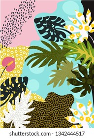 Jungle background watercolor
