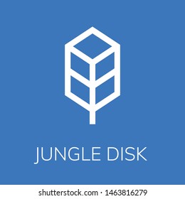  Jungle disk icon. Editable  Jungle disk icon for web or mobile.
