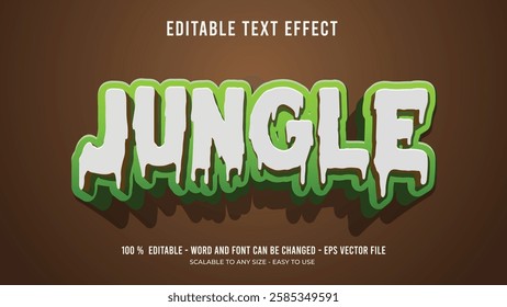 jungle editable text effect,jungle editable 3d text