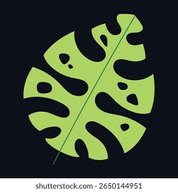 Jungle exotic flora tree palm leaves tropic plant isolated concept. Vector flat graphic design cartoon illustration