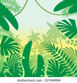 Jungle Flat Background