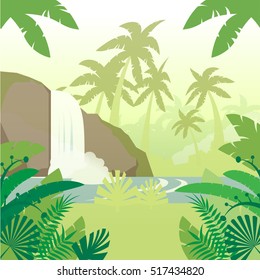 Jungle Flat Background4