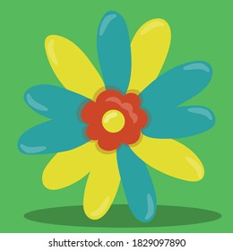 jungle flower design vector illustration