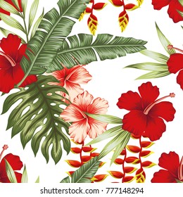 Vector Illustration Hawaiian Aloha Shirt Flower Stock Vector (Royalty Free)  516124660