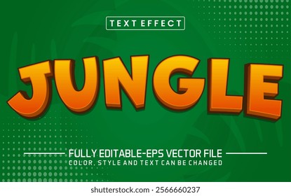 Jungle font Text effect editable