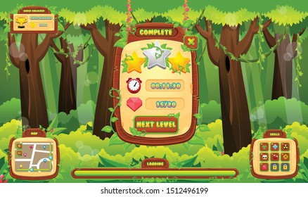 Jungle Game GUI For Creating Adventure Video Game