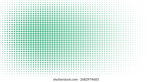 Dschungel Farbverlauf weißen Punkten Hintergrund. Vektorgrafik