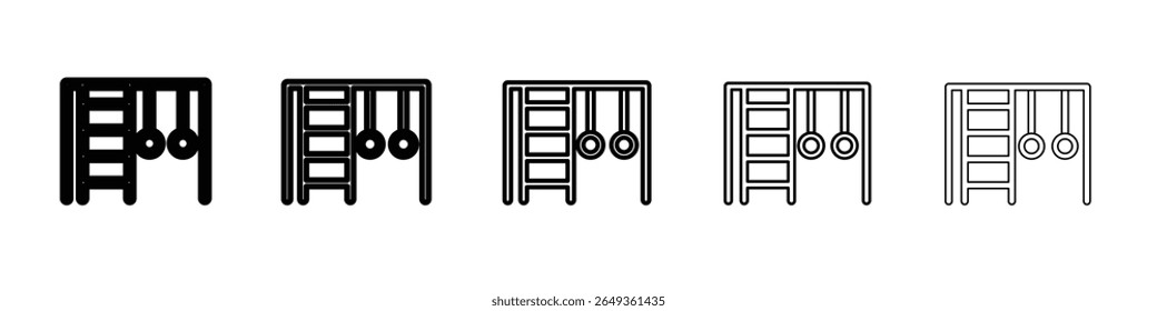 jungle gym icon Flat design on isolated background